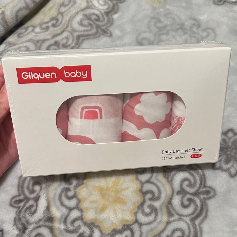 Pink Bassinet Sheet